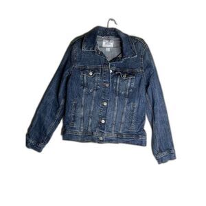 Women’s Size Medium Blue Denim Trucker Jacket by Old Navy